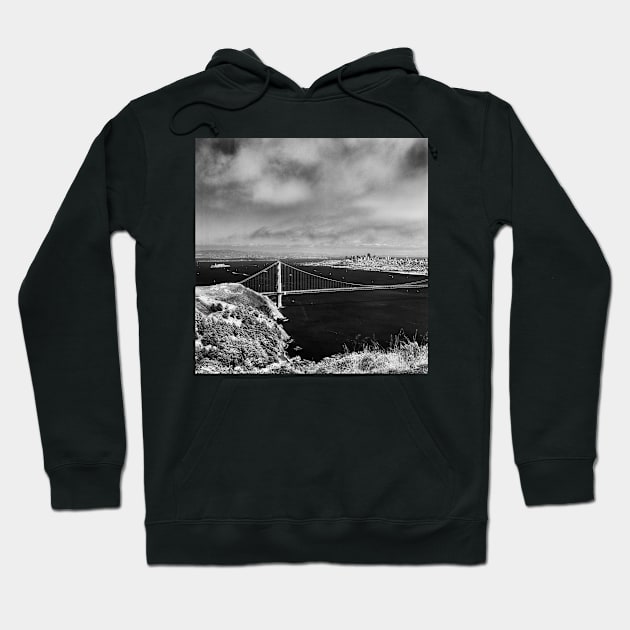 The View From Hawk Hill - 75th Anniversary of the Golden Gate Bridge Hoodie by rodneyj46